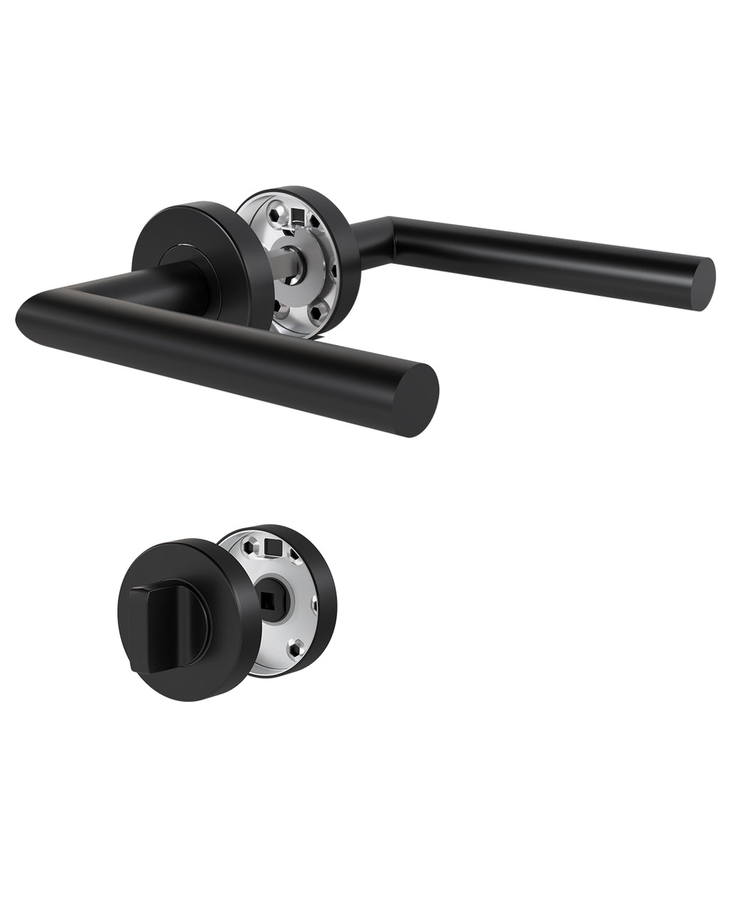 DIYGEEK Türgriffe Innentüren Schwarz,WC