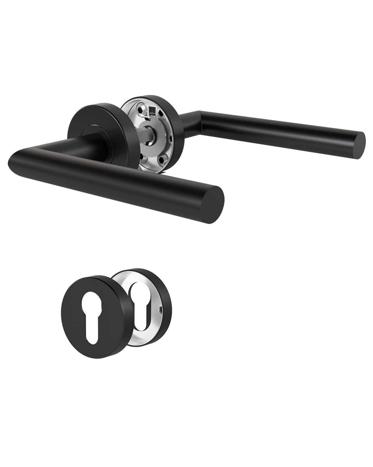 DIYGEEK Türgriffe Innentüren Schwarz,PZ
