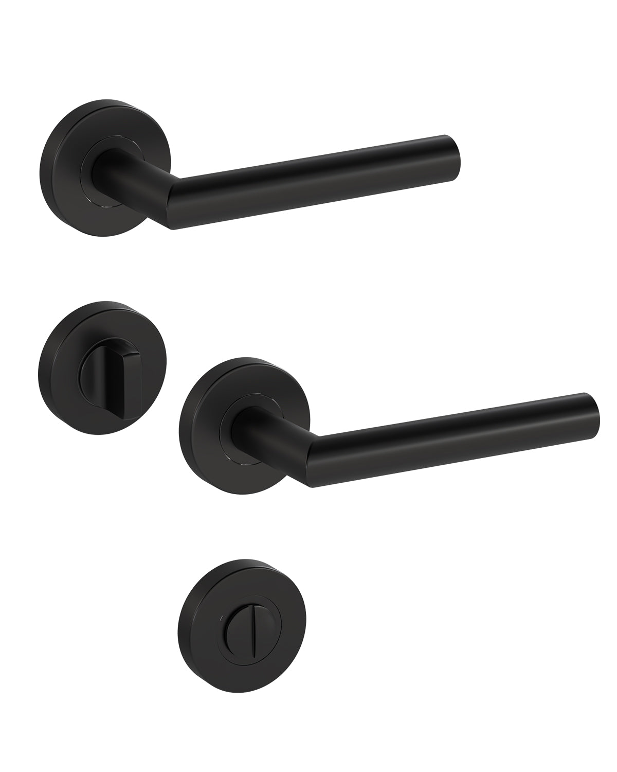 DIYGEEK Türgriffe Innentüren Schwarz,WC
