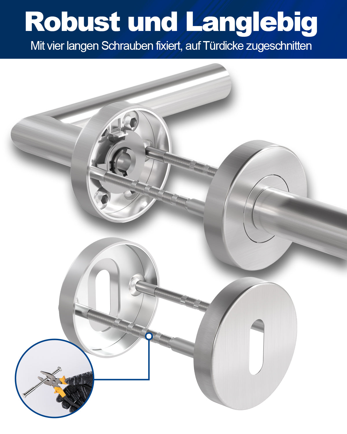 DIYGEEK Türgriffe Innentüren Silber, BB