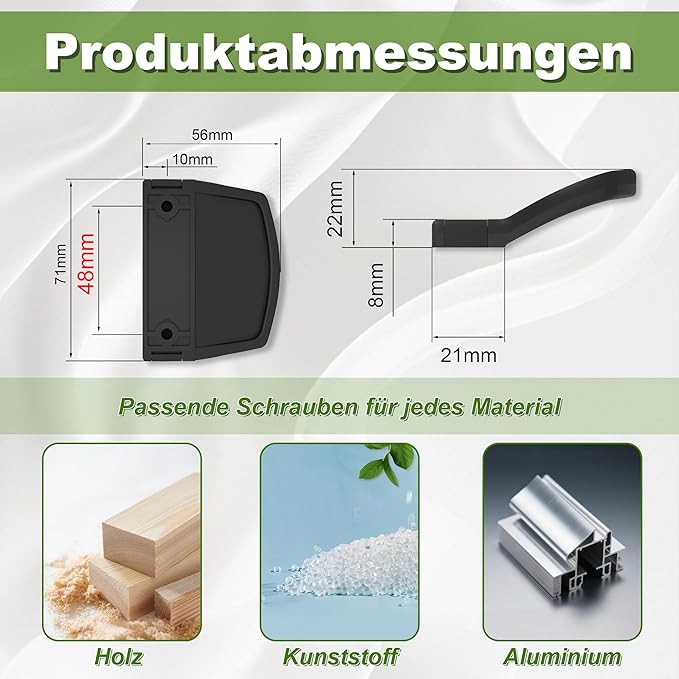 DIYGEEK Einfache Montage ohne Bohren Schwarz