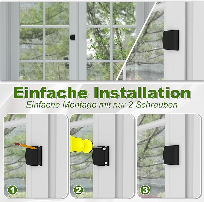 DIYGEEK Einfache Montage ohne Bohren Schwarz