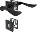 DIYGEEK Türgriff-Set Edelstahl BB-Buntbart Schwarz,BB
