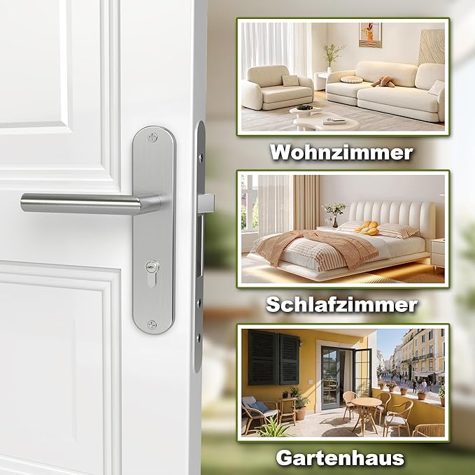 DIYGEEK Türgriffe Innentüren Silber,PZ