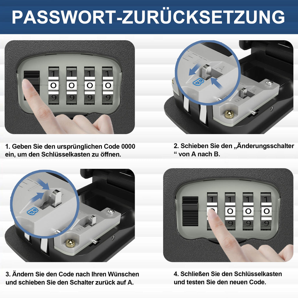 DIYGEEK Schlüsseltresor mit Zahlencode