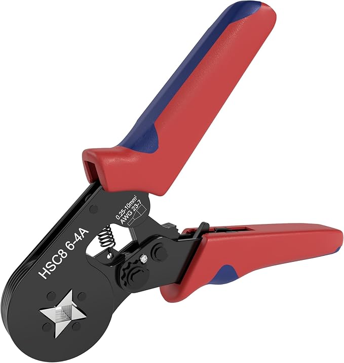 DIYGEEK Aderendhülsenzange für AWG23-7/0 Rot und Blau