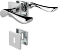 DIYGEEK Drückergarnitur Zimmertür Türbeschlag Silber,BB